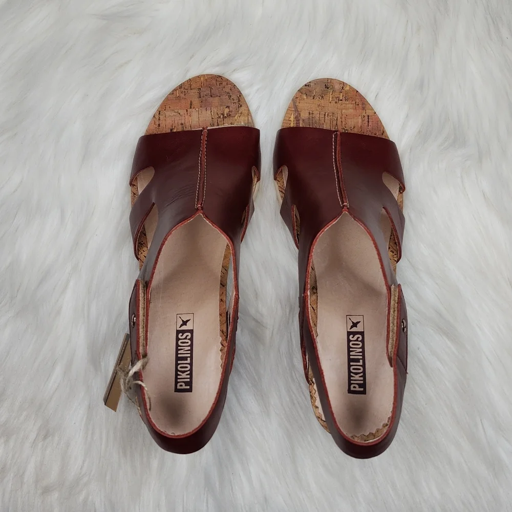 Pikolinos Vigo W3R-1676 Arcilla Wedge Sandal Heels